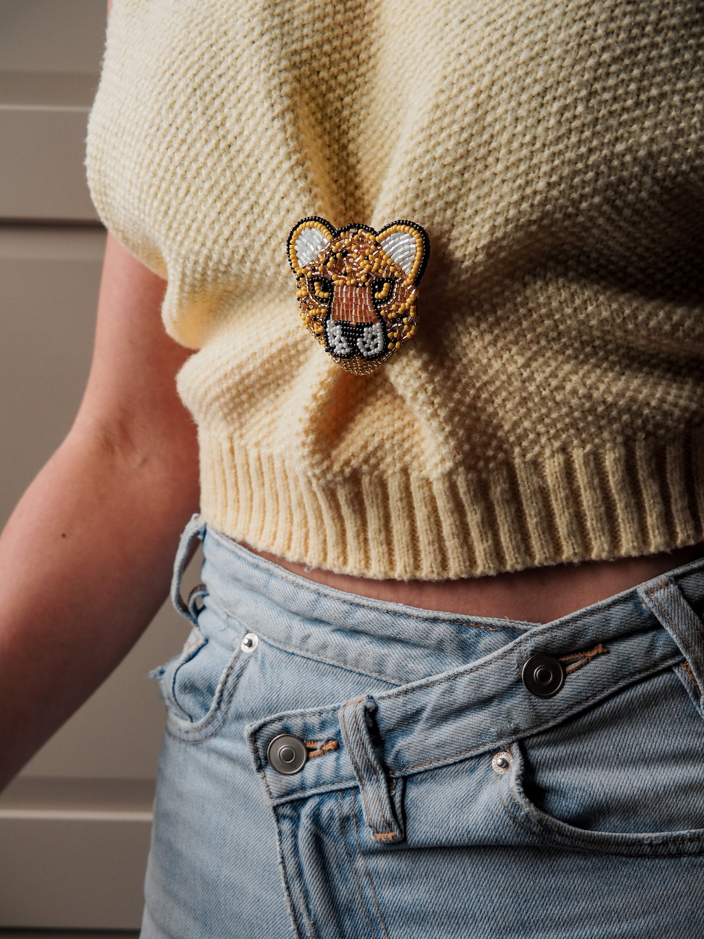 Broche Golden Panther