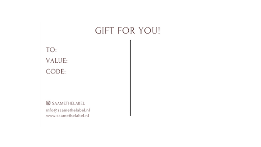 GIFTCARD SAAMÉ