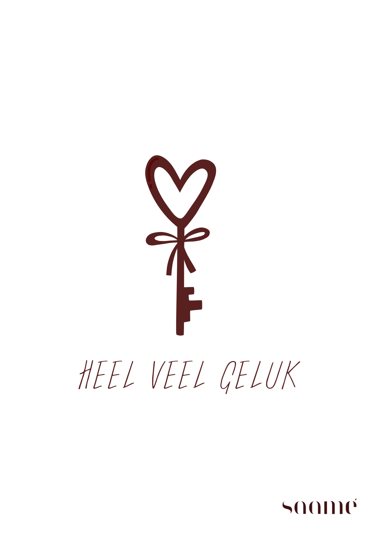 Wenskaart - minimalistisch
