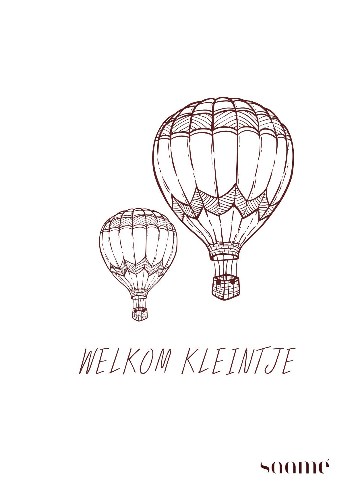 Wenskaart - minimalistisch