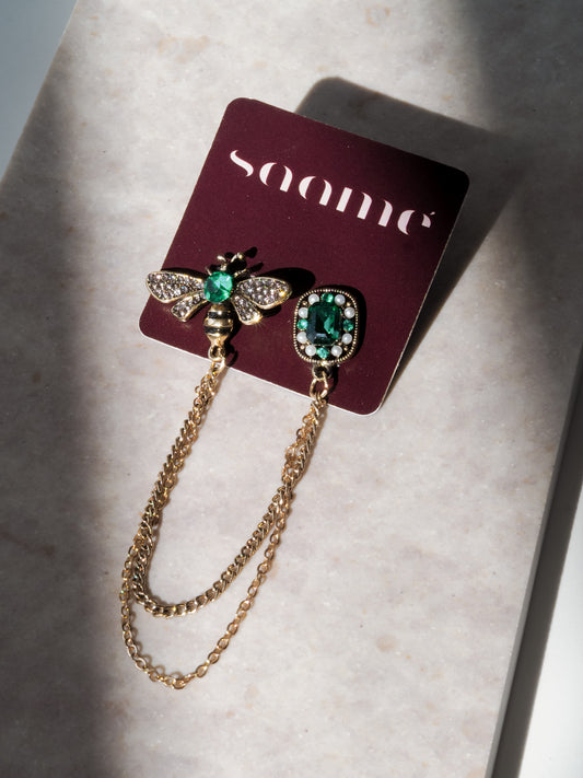 Broche Green Bee