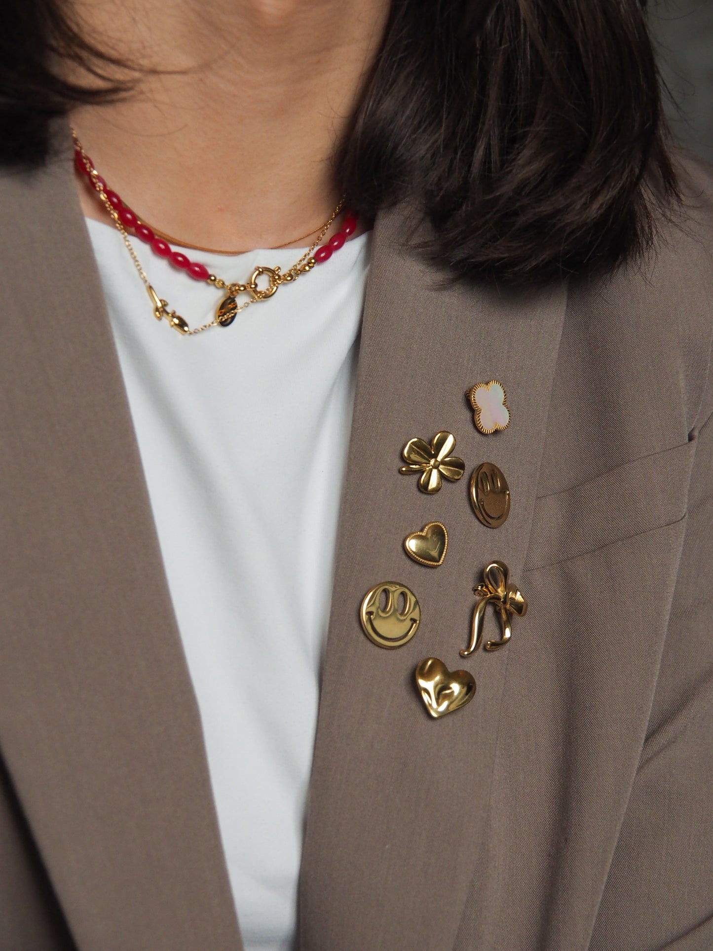 Broche Golden Bow
