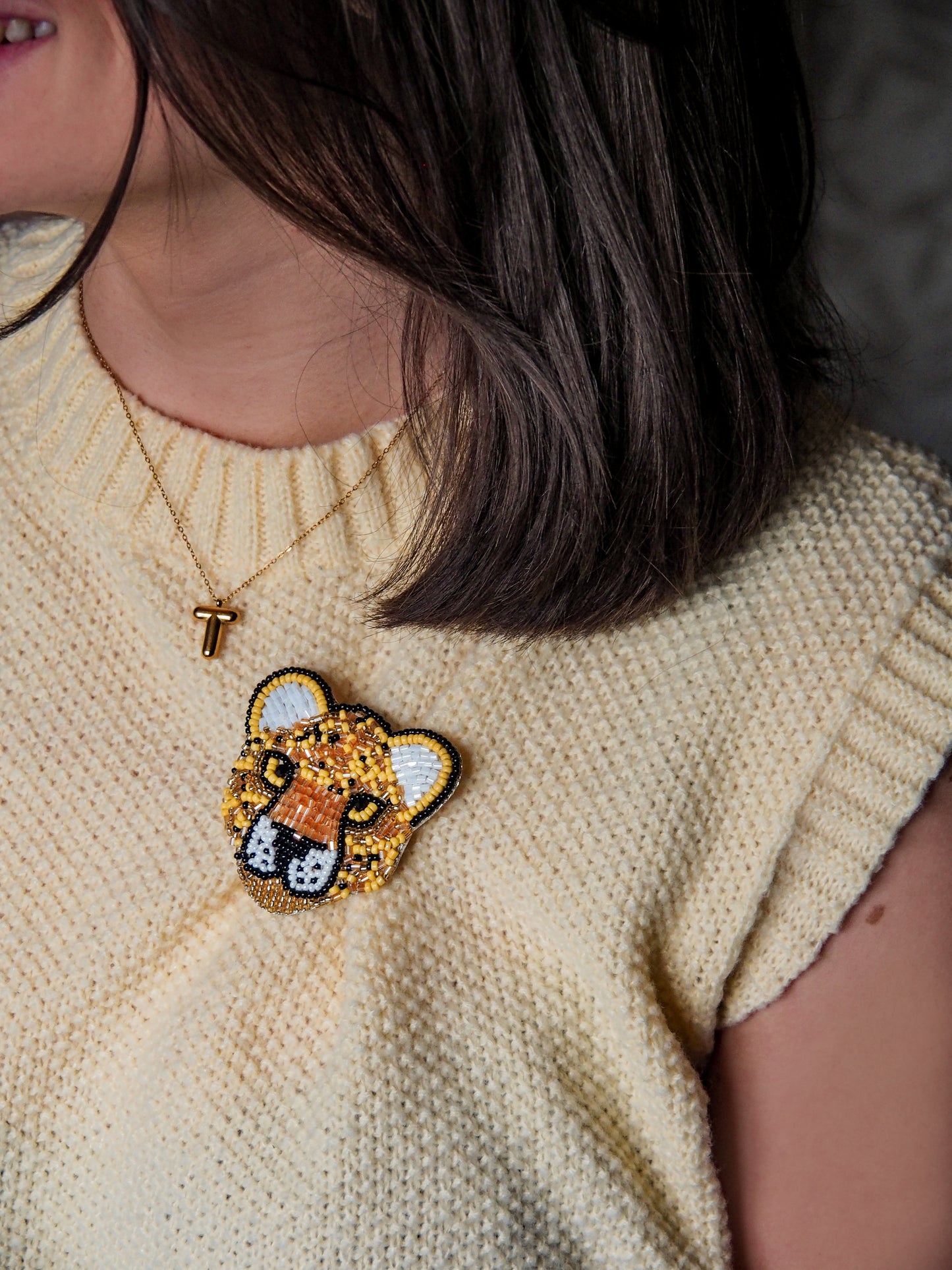 Broche Golden Panther