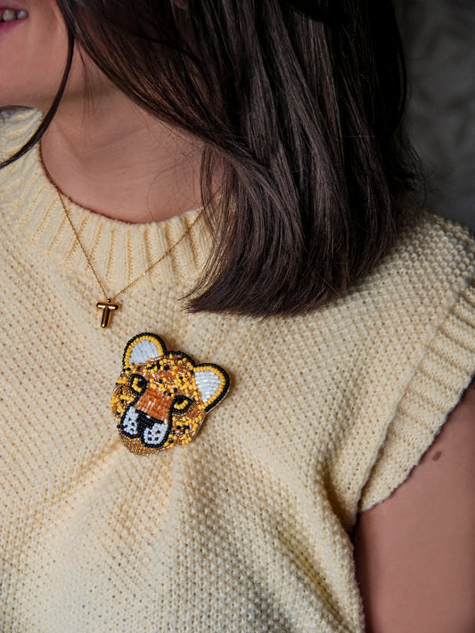 Broche Golden Panther
