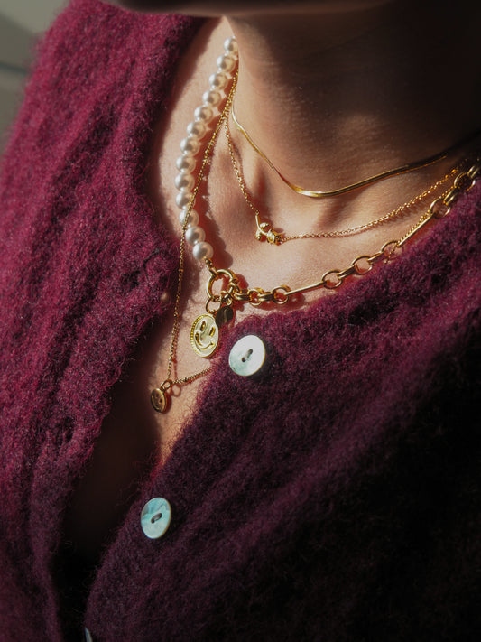 Necklace Smile Charm
