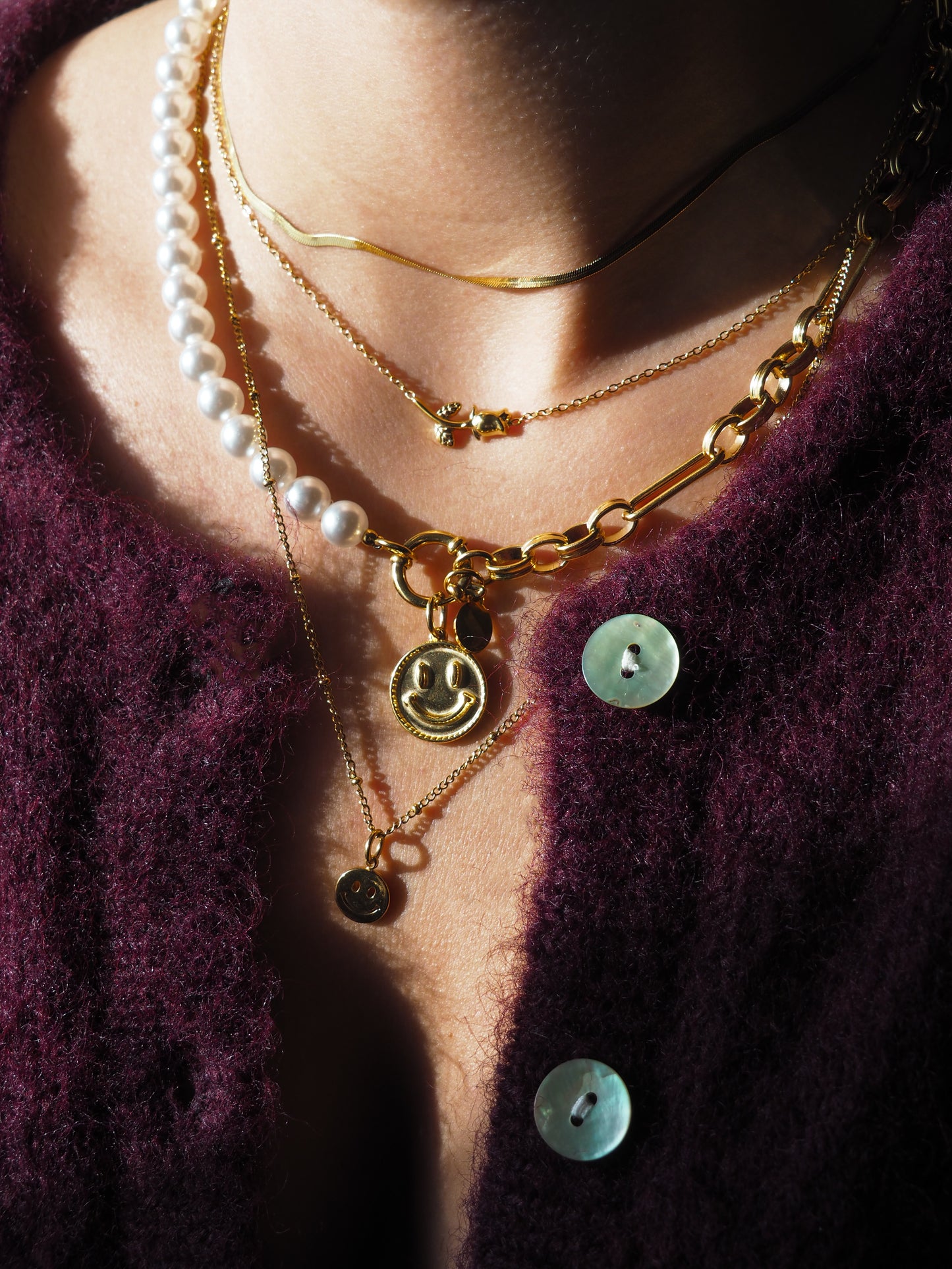 Necklace Golden Smile