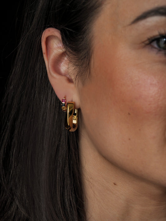 Earrings Curved Hoops