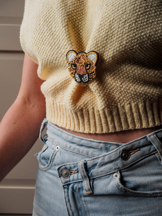 Broche Golden Panther